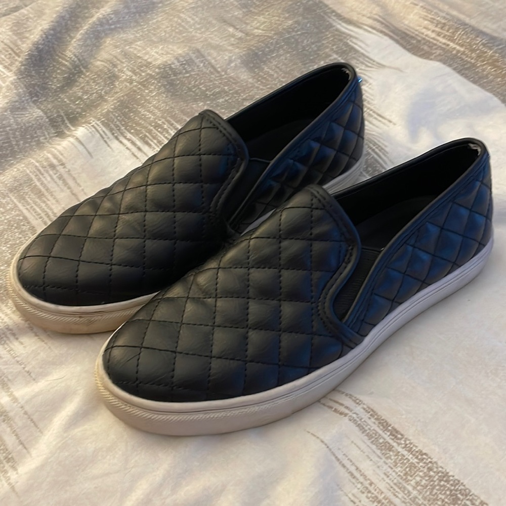 Steve Madden Black Slip-On Sneakers